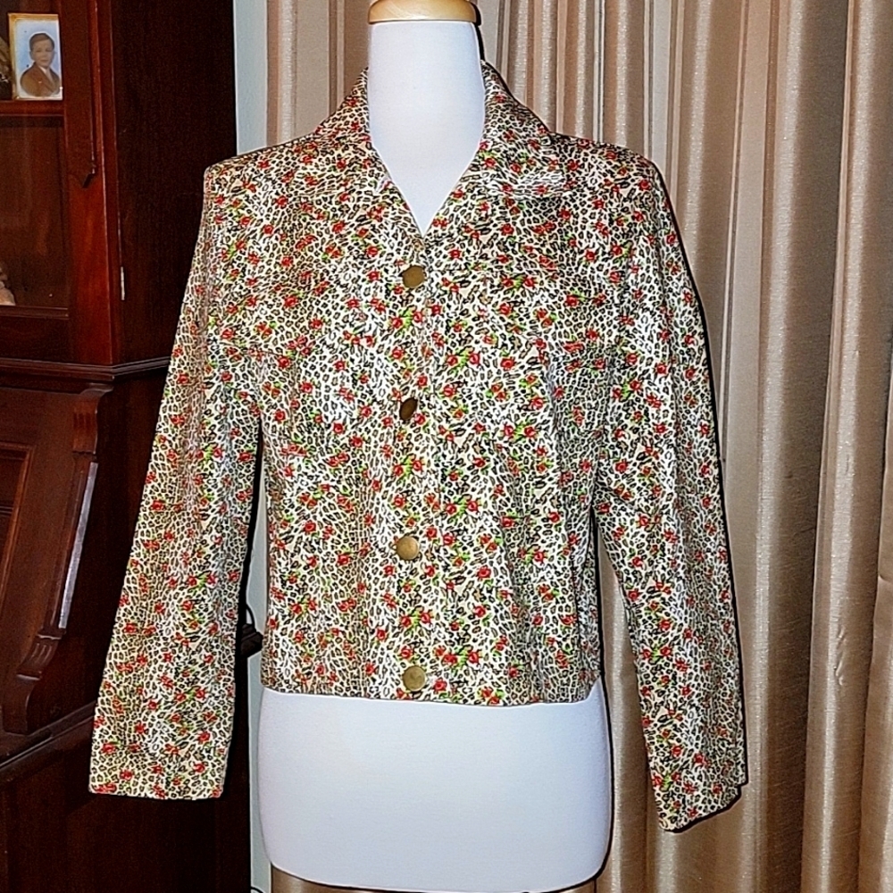 David Paul New York Button Up Jacket Petite Medium